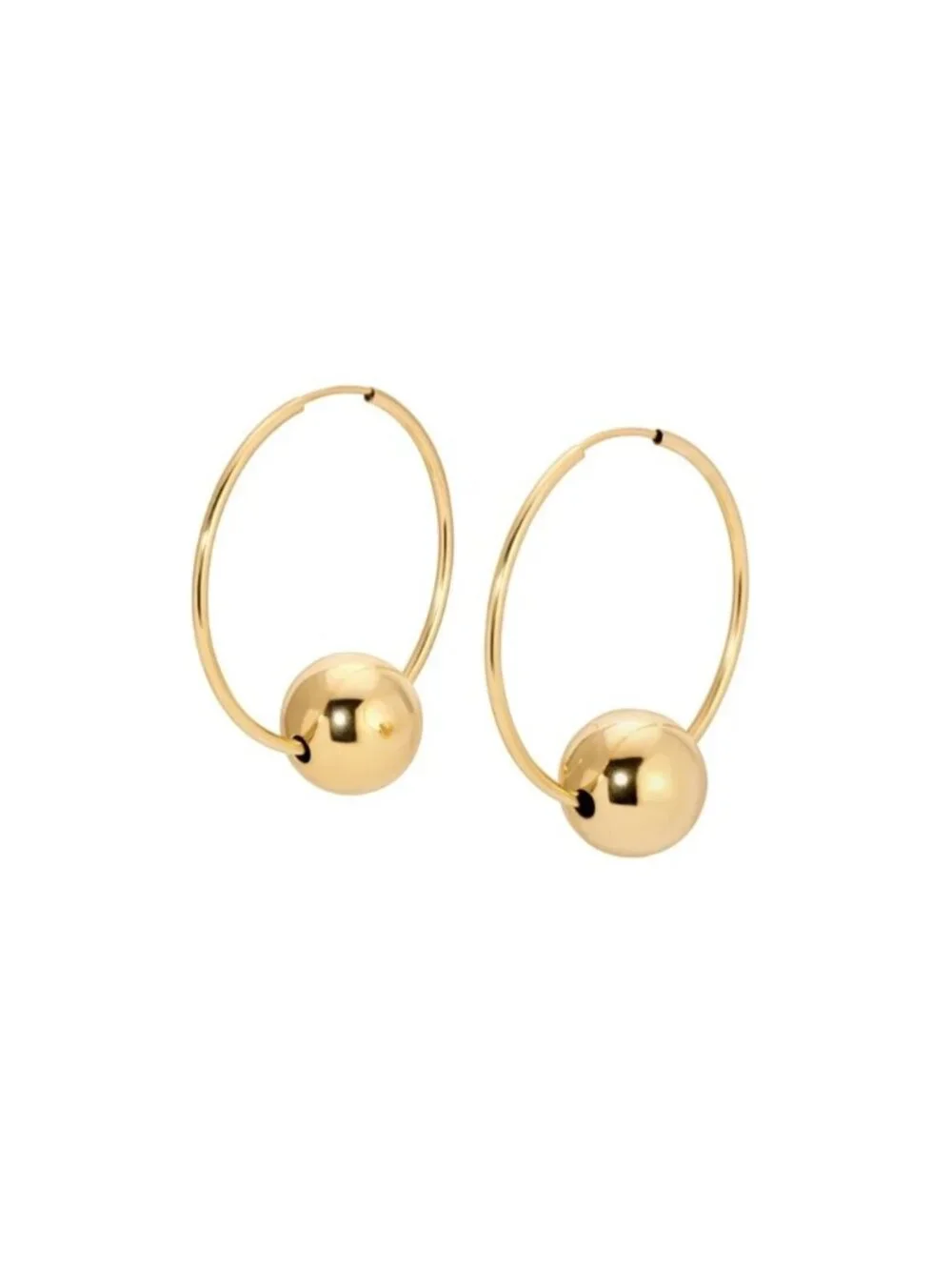 New! Gold Hoop Earrings (1065) NWOT